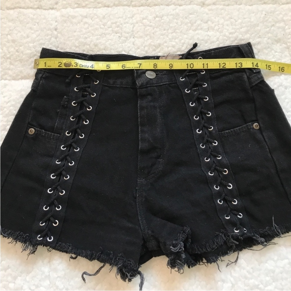 LF Furst of a Kind Vintage lace up cutoff shorts - Picture 8 of 10
